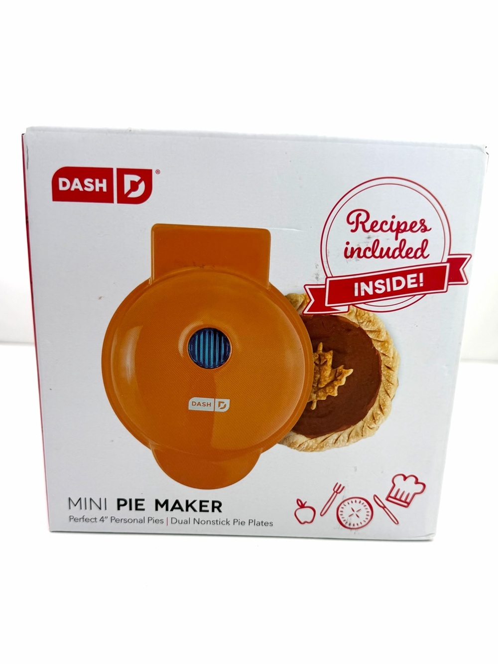 Dash Orange Mini Pie Maker